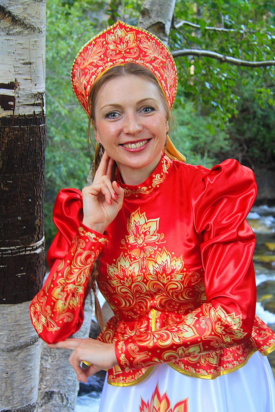 Women in Slavic costumes in Dortmund