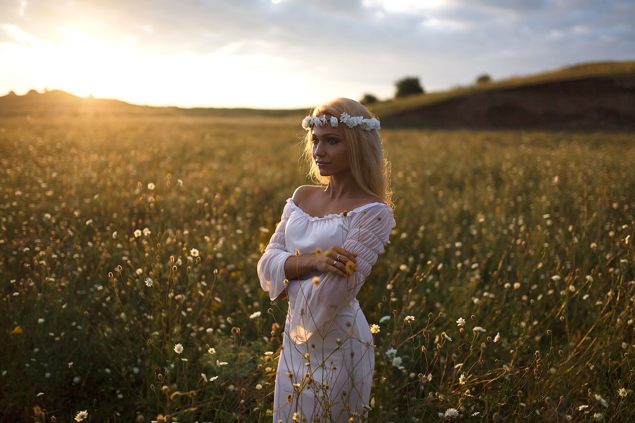 Girls in Slavic costumes in Dortmund