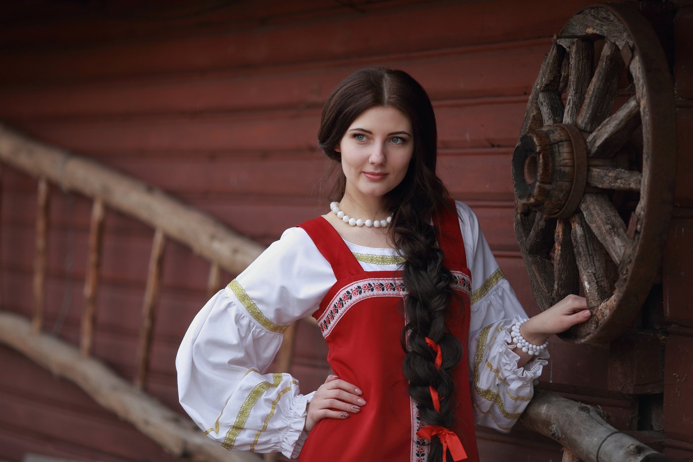 Girls in Slavic costumes in Dortmund